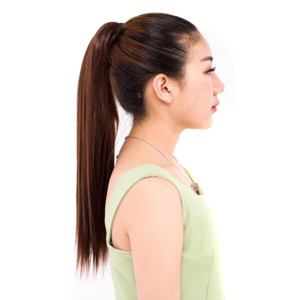 Headband straight ponytail