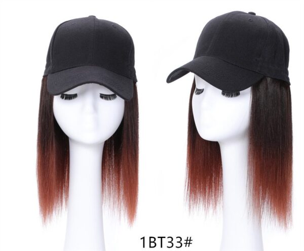Synthetic wigs with baseball hat